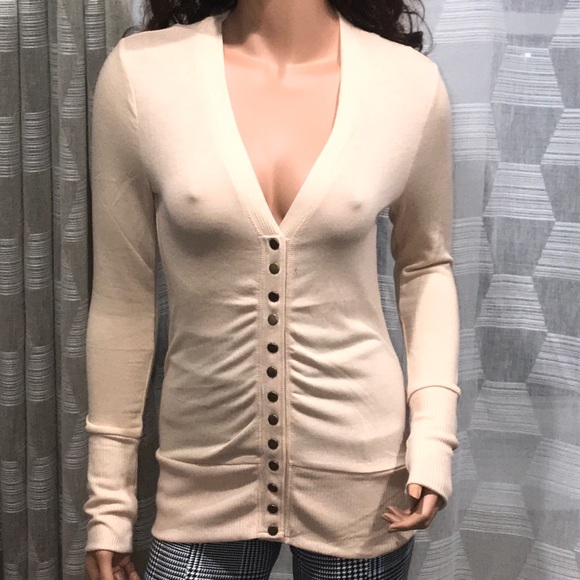 Button Down Cardigan Snap Button Sweater Cardigan - Picture 2 of 2